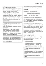 Предварительный просмотр 61 страницы Miele SmartLine CS 7101-1 Operating And Installation Instructions