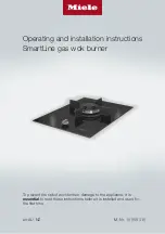 Preview for 1 page of Miele SmartLine CS 7101 Operating And Installation Instructions