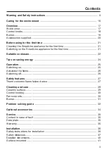 Preview for 3 page of Miele SmartLine CS 7101 Operating And Installation Instructions