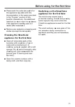 Предварительный просмотр 21 страницы Miele SmartLine CS 7101 Operating And Installation Instructions