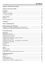 Preview for 3 page of Miele SmartLine CS 7612 FL Operating And Installation Instructions