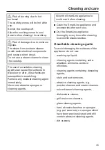 Preview for 45 page of Miele SmartLine CS 7612 FL Operating And Installation Instructions