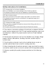 Preview for 45 page of Miele SmartLine Tepan Yaki Operating And Installation Instructions