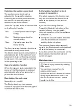 Preview for 63 page of Miele SO 2822 Series Operating Instructions Manual