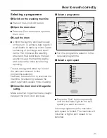 Preview for 21 page of Miele SoftTronic W 418 Operating Instructions Manual