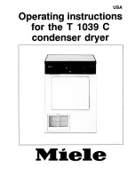 Предварительный просмотр 1 страницы Miele T 1039 C Operating Manual