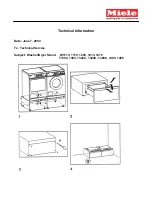 Miele T 1302  VENT ED DRYER - OPERATING Technical Information preview