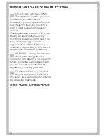 Preview for 4 page of Miele T 1302 Operating Instructions Manual