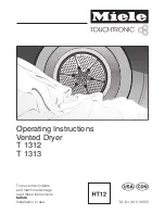 Miele T 1312 Operating Instructions Manual предпросмотр