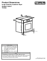 Preview for 4 page of Miele T 1322C CONDENSER DRYER Product Dimensions