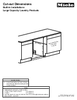 Preview for 6 page of Miele T 1322C CONDENSER DRYER Product Dimensions