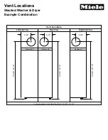 Preview for 12 page of Miele T 1322C CONDENSER DRYER Product Dimensions