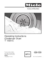 Preview for 1 page of Miele T 1323 C Operating Instructions Manual