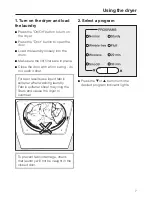 Preview for 7 page of Miele T 1329CI  CONDENSER DRYER - Operating Instructions Manual