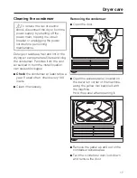 Preview for 17 page of Miele T 1329CI  CONDENSER DRYER - Operating Instructions Manual