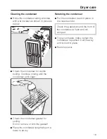 Preview for 19 page of Miele T 1329CI  CONDENSER DRYER - Operating Instructions Manual