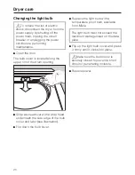 Предварительный просмотр 20 страницы Miele T 1339CI  CONDENSER - OPERATING Operating Instructions Manual