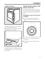 Preview for 31 page of Miele T 1403  VENT ED DRYER - OPERATING Operating Instructions Manual