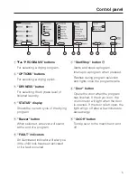 Предварительный просмотр 5 страницы Miele T 1413  VENT ED DRYER - OPERATING Operating Instructions Manual