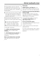 Preview for 7 page of Miele T 1570 C Operating Instructions Manual