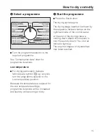 Предварительный просмотр 15 страницы Miele T 230 C Operating Instructions Manual