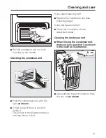 Предварительный просмотр 21 страницы Miele T 230 C Operating Instructions Manual