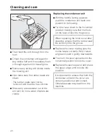 Предварительный просмотр 22 страницы Miele T 230 C Operating Instructions Manual