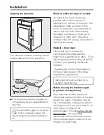 Предварительный просмотр 36 страницы Miele T 250 C Operating Instructions Manual