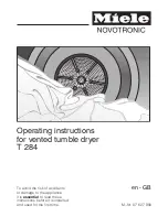 Miele T 284 Operating Instructions Manual preview