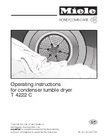 Preview for 1 page of Miele T 4222 C Operating Instructions Manual