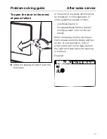 Preview for 17 page of Miele T 430 Operating Instructions Manual