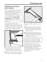 Предварительный просмотр 21 страницы Miele T 4422 C Operating Instructions Manual