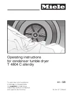 Preview for 1 page of Miele T 4804 C Allerdry Operating Instructions Manual