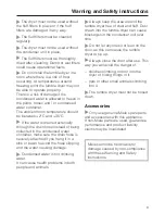 Предварительный просмотр 9 страницы Miele T 4809 Ci Operating Instructions Manual