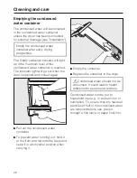 Предварительный просмотр 26 страницы Miele T 4819 Ci Operating Instructions Manual