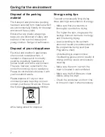 Preview for 2 page of Miele T 4839 Ci Operating Instructions Manual