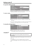 Preview for 52 page of Miele T 4892 C Operating Instructions Manual