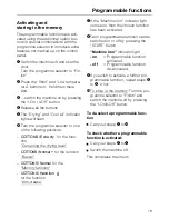 Preview for 19 page of Miele T 490 Operating Instructions Manual