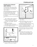 Предварительный просмотр 21 страницы Miele T 494 C Operating Instructions Manual