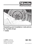 Miele T 5206 Operating And Installation Instructions preview