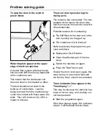 Предварительный просмотр 22 страницы Miele T 586 C Operating Instructions Manual