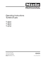 Miele T 6351 Operating Instructions Manual preview