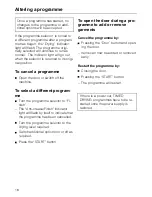 Preview for 18 page of Miele T 650 C Operating Instructions Manual