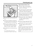 Preview for 27 page of Miele T 7744 C Operating Instructions Manual