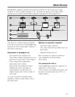 Preview for 19 page of Miele T 8000 WP SUPERTRONIC Operating Instructions Manual