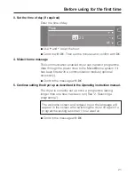 Preview for 21 page of Miele T 8000 WP SUPERTRONIC Operating Instructions Manual