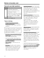 Preview for 22 page of Miele T 8000 WP SUPERTRONIC Operating Instructions Manual