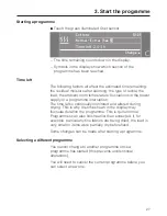 Preview for 27 page of Miele T 8000 WP SUPERTRONIC Operating Instructions Manual