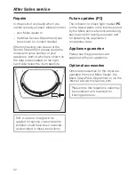 Preview for 52 page of Miele T 8000 WP SUPERTRONIC Operating Instructions Manual