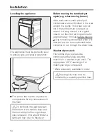 Preview for 56 page of Miele T 8000 WP SUPERTRONIC Operating Instructions Manual